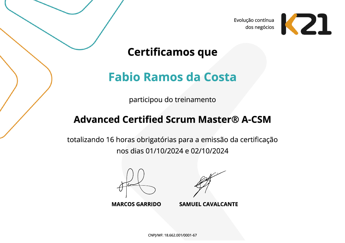 Certificado K21